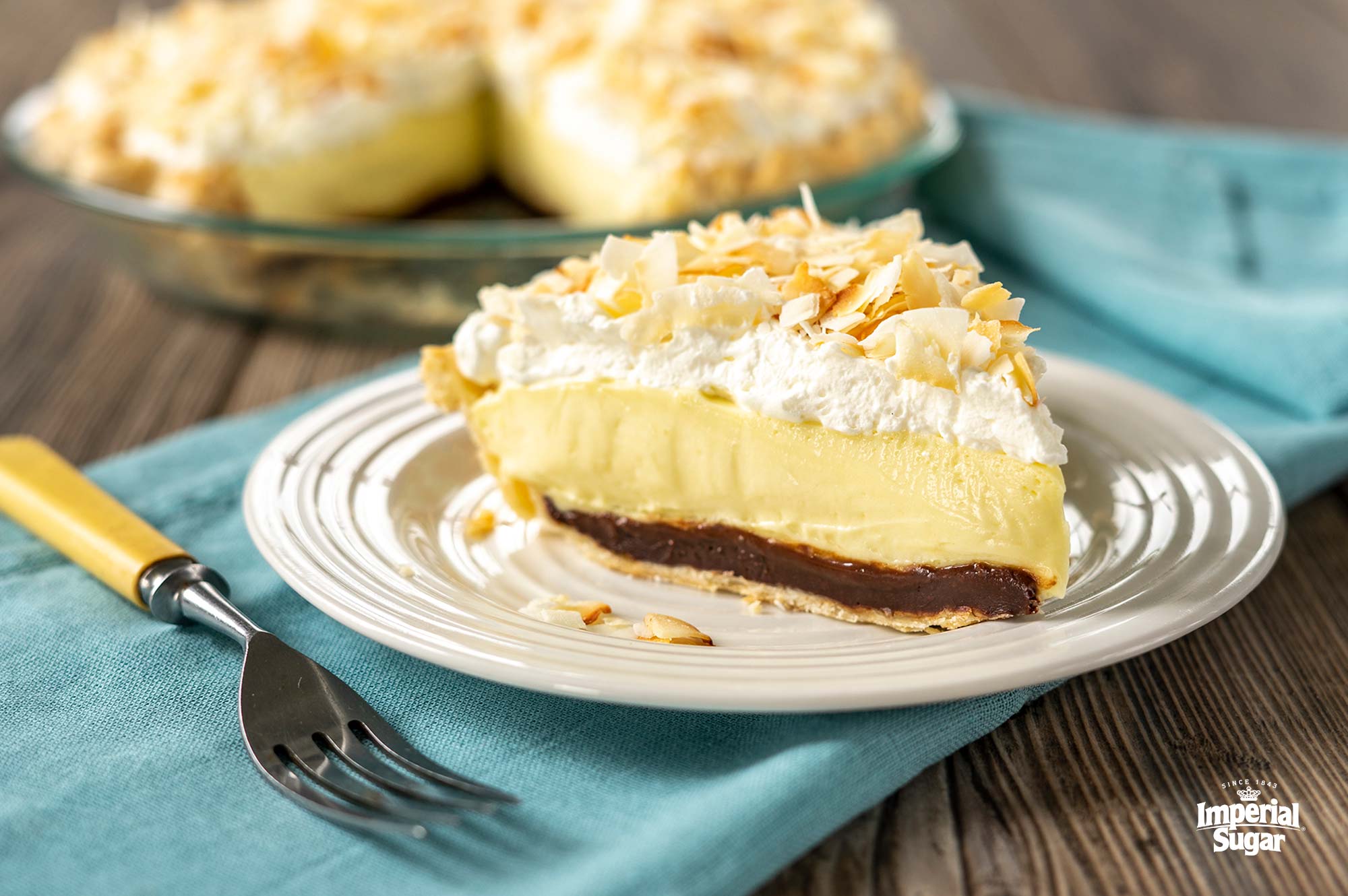 Black Bottom Coconut Cream Pie