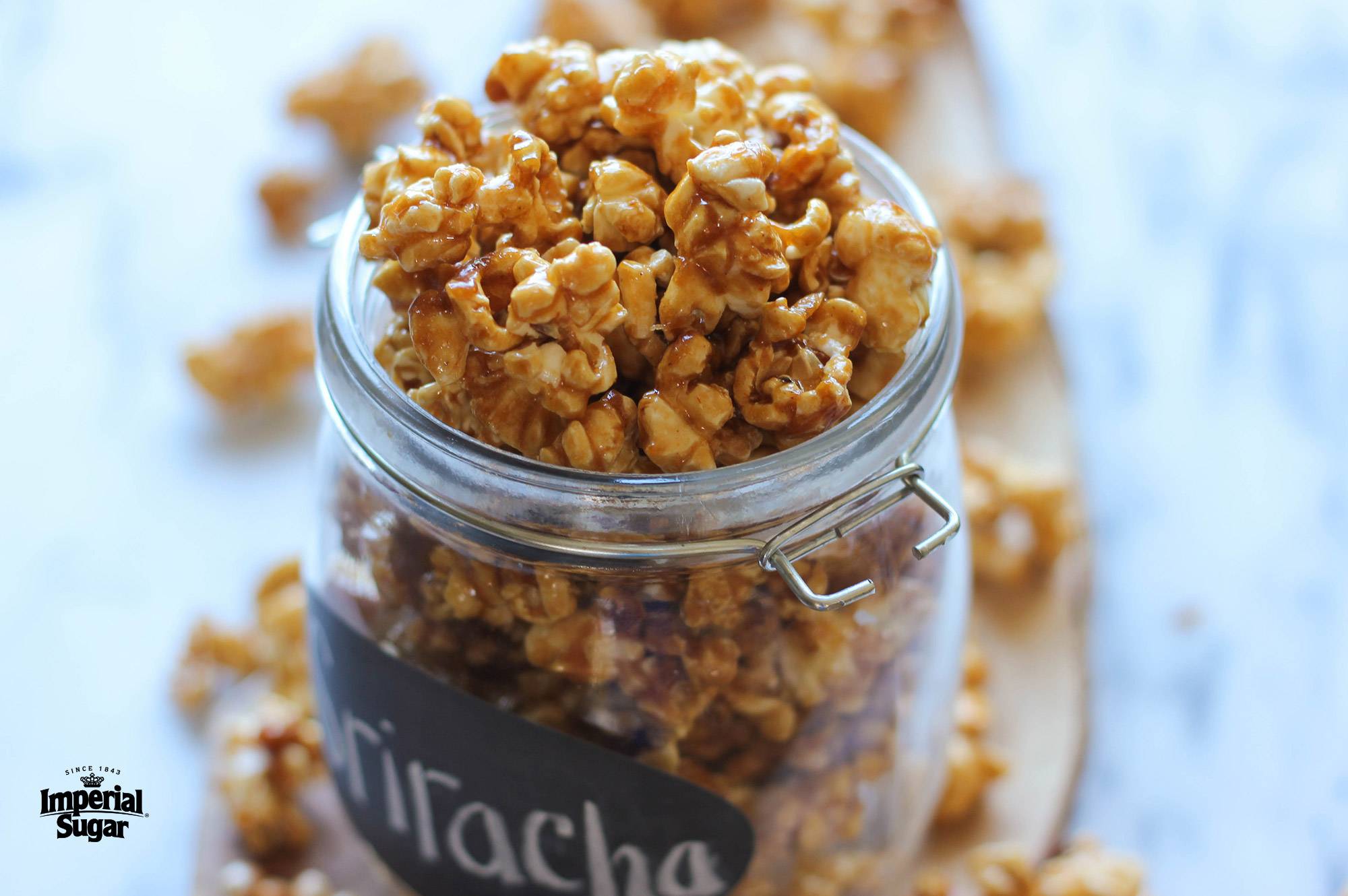 Sriracha Caramel Corn Imperial Sugar