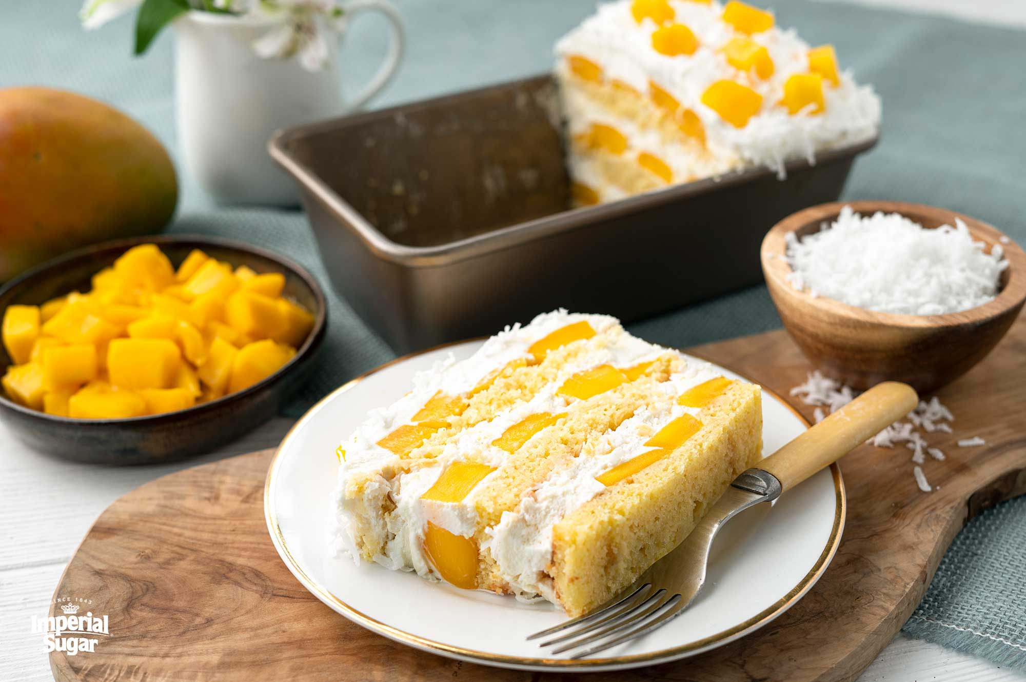 Mango Coconut Cake - Baking with Blondie