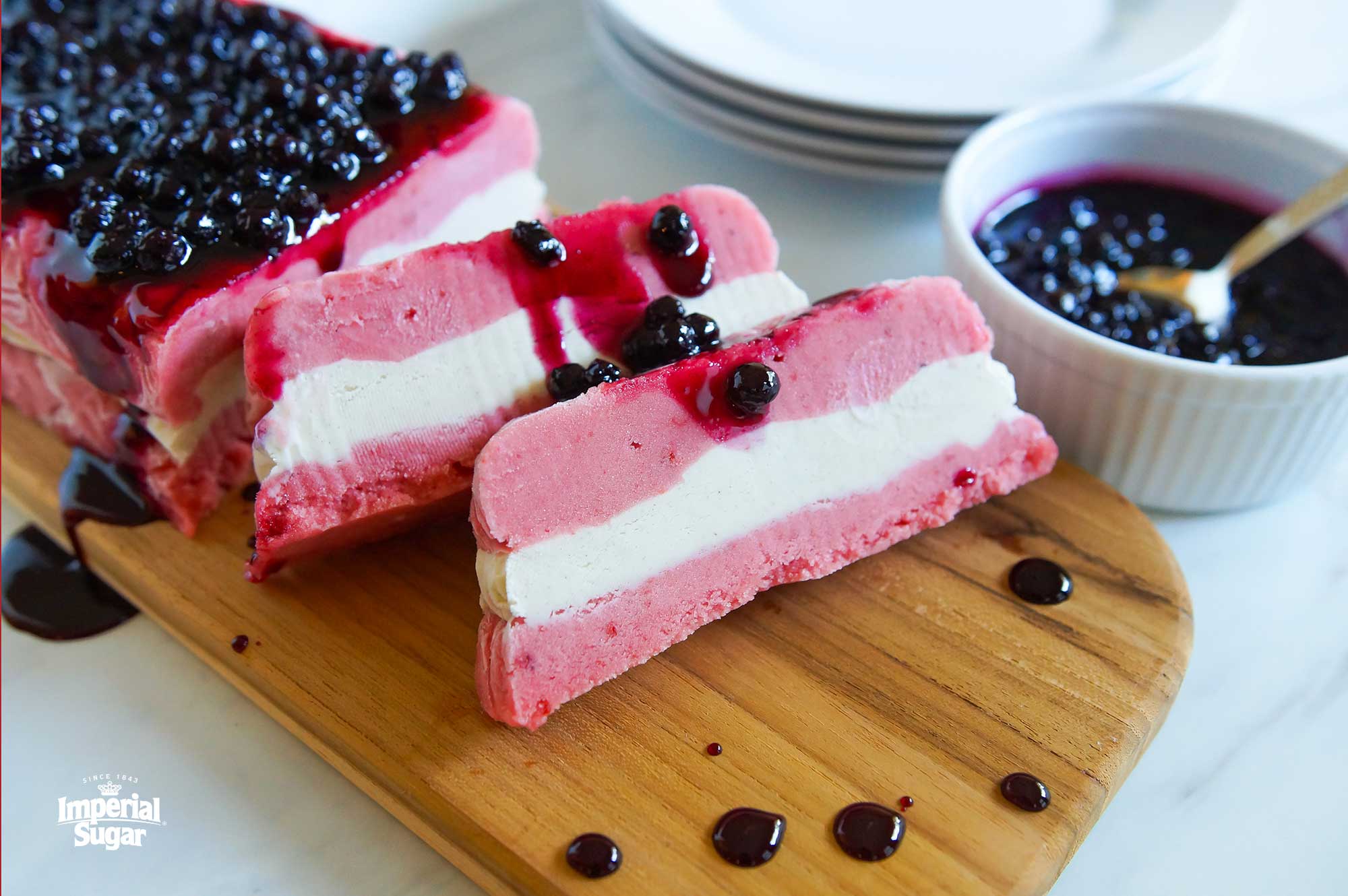 Blueberry and jersey milk ice cream cake - Recipes - delicious.com.au