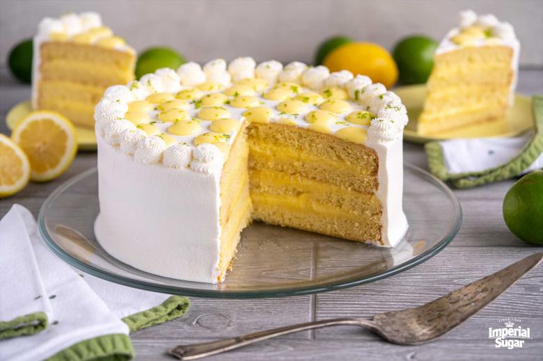 The BEST Lemon Cake with Lemon Curd - The Little Blog Of Vegan