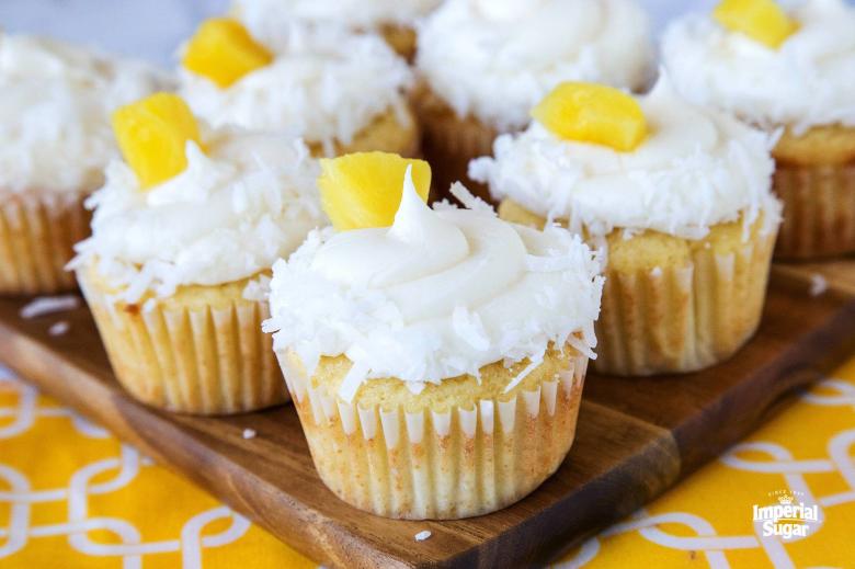 Pineapple Coconut Cupcakes Imperial Sugar