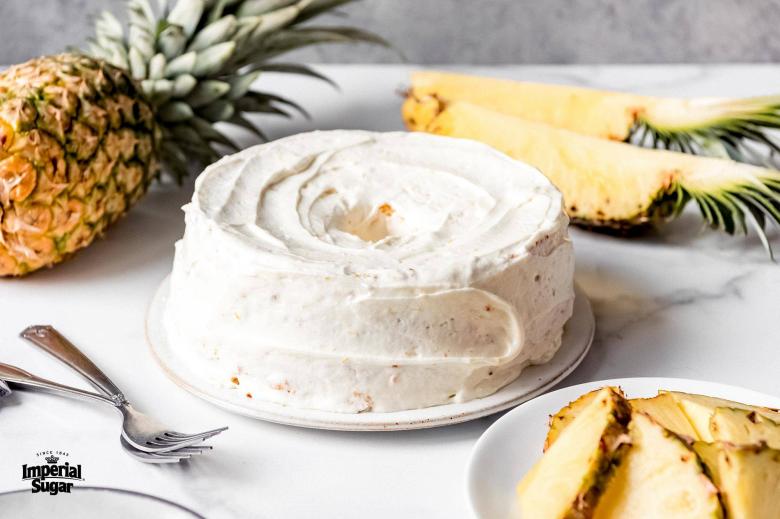 Banana Pineapple Smash Cake - The Baker Chick