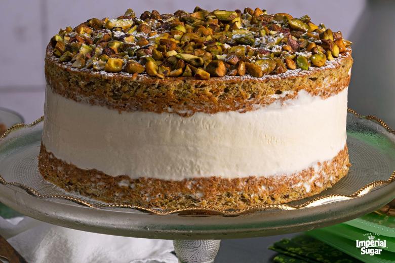 Pistachio Cake with Mascarpone Cream imperial