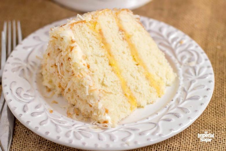 Lemon Filled Coconut Cake Recipe - BettyCrocker.com