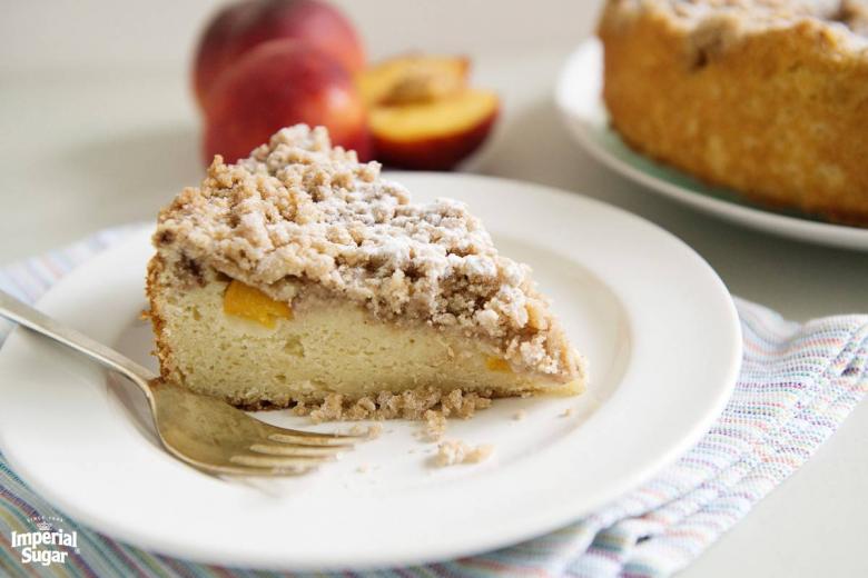 Apple Crisp Cake - Seasons and Suppers