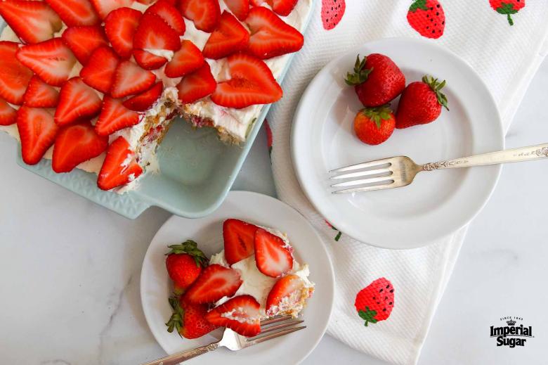 Easy Strawberry Poke Cake - To Simply Inspire