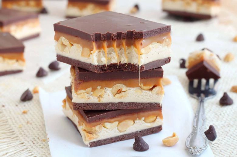 Homemade Snickers Bar