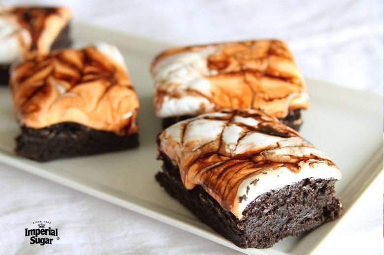 Halloween Marshmallow Brownies