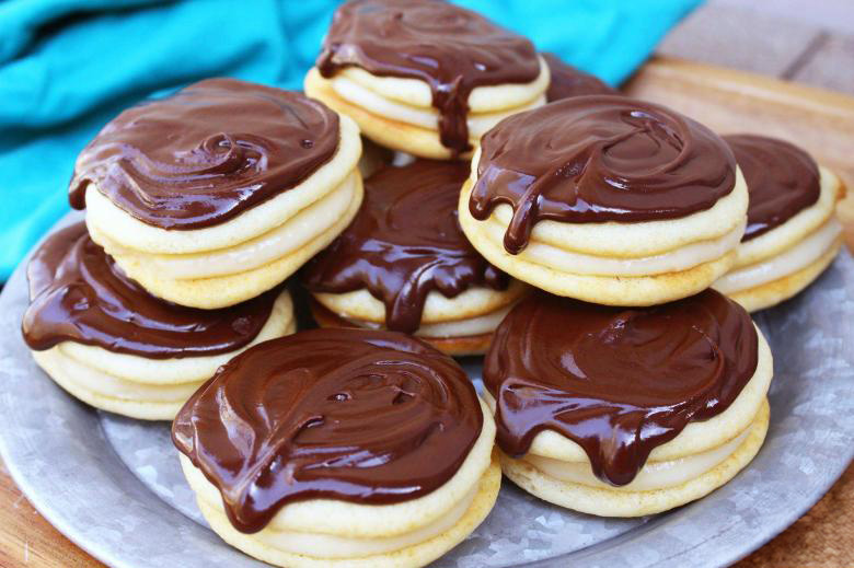 Boston Cream Pie Cookies